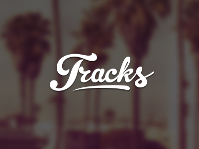 Tracks logo logo music summer tracks typography