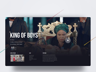 King of boys UI abuja illustration king of boys lagos movie app movie art nigeria nollywood ui ux