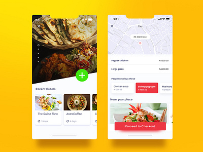 Food Delivery abuja africa colour design food food and beverage lagos nigeria ui uiux user interface ux yummy