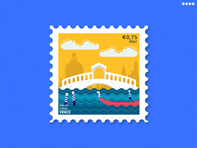 Grand Canal (Venice) Stamp | Dribbble Weekly Warm-Up adobe illustrator art bridge canal city of canals goldola graphic design illustraion italy logo minimal stamp stamp design texture travel vector vector stamp venice water weekly warm-up