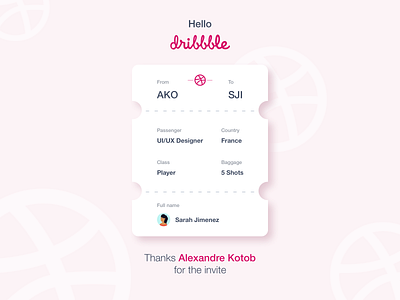 Hello dribbble !