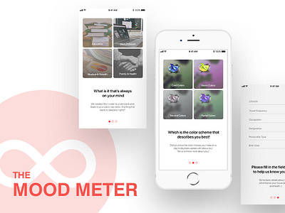 The mood meter app concept app design health app health care interface design mental health ui ux web