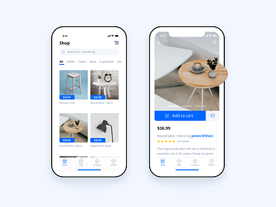 eCommerce app concept