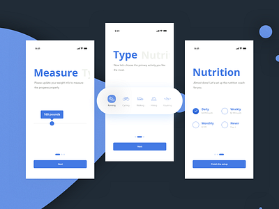 Onboarding. Fitness app