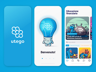 Utego UI study adobe illustrator app app design brand design icon illustration mascotte ui ui design ux ux design vectors