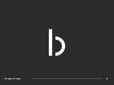 36 of type '20 - B 36days 36daysoftype adobe branding design icon logo minimal minimalist photoshop typography vector