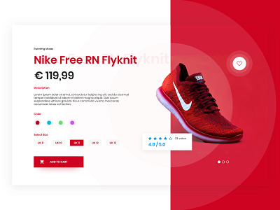 Shoe shop e-commerce webdesign
