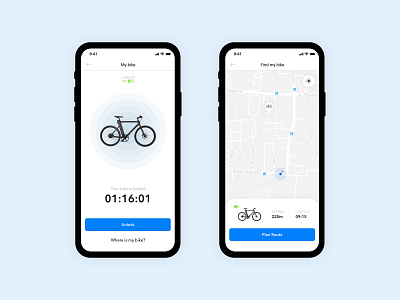 Find my Bike app concept