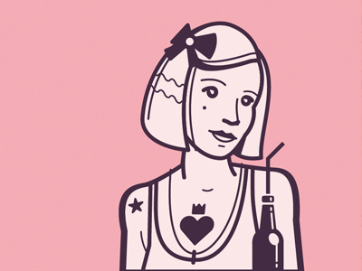 Dribbble hipsterette