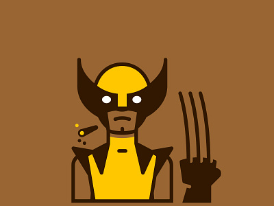 Wolverine avatar character comic hero wolf
