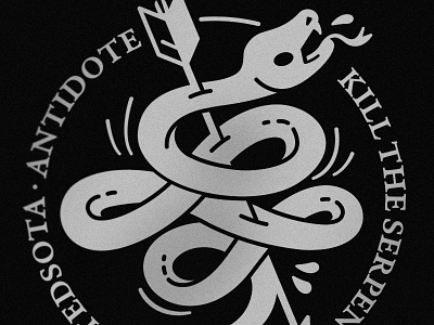 Secret Society Badge arrow kill snake