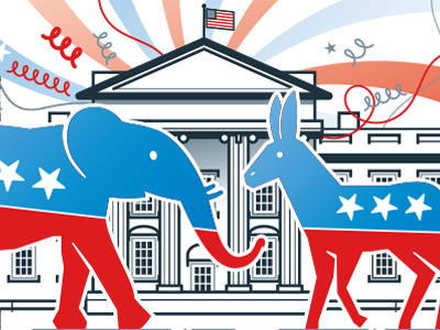 Election democrats donkey elephant house republikans states united us white