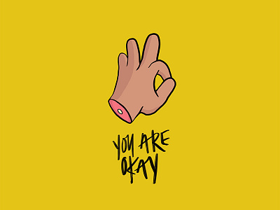 You are okay! carlos aguirre hello dribble illustration lettering primary series