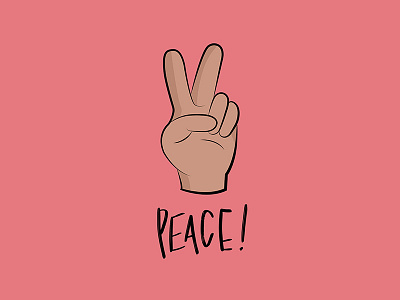 Peace! carlos aguirre hello dribble illustration lettering primary series