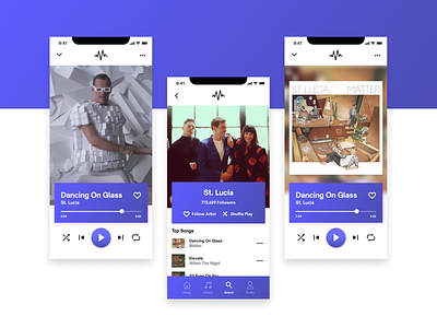 Muse Music App app design application apps clean design figma minimal music music app music player ui user interface design ux ui