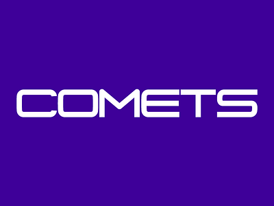 Comets Custom Wordmark custom typography wordmark