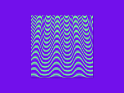 Op Art 2: Waves bright colors illustration op art optical illusion