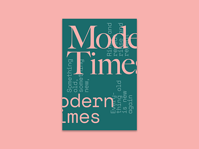 "Modern Times" poster