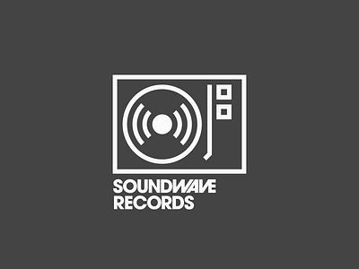 Soundwave Records logo branding design geometric identity illustration logo logo design record store shapes vector