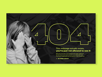 Sassy 404 Landing Page