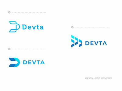 Devta Logo Concept. brand identity branding icon logo mark
