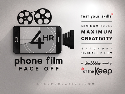 4hr Phone Film Face Off community competition dribbble dribbble meetup video