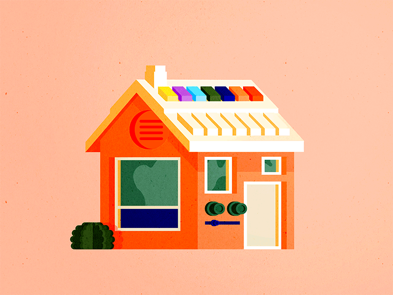 Synthesizer house by montsouris on Dribbble