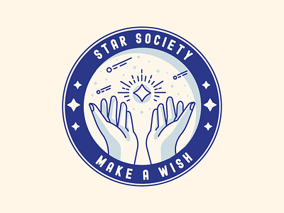 Star Society Badge of Honour badge design graphic design iconography icons illustration mystic patch star typogaphy vector art wish