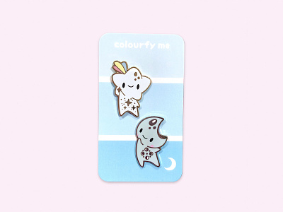 Star Baby & Moon Baby Enamel Pins