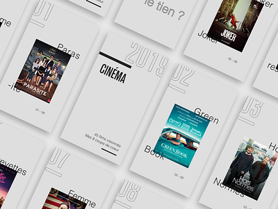 TOP EIGHT 2019 🎬 cinema créa designer graphic design instagram movie socialmedia story