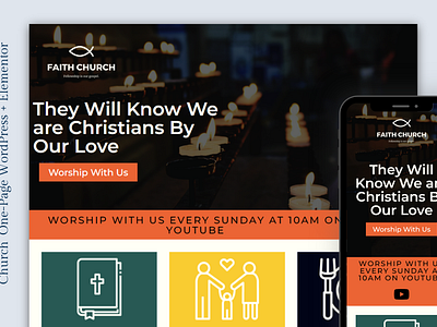 Church WordPress Elementor Website