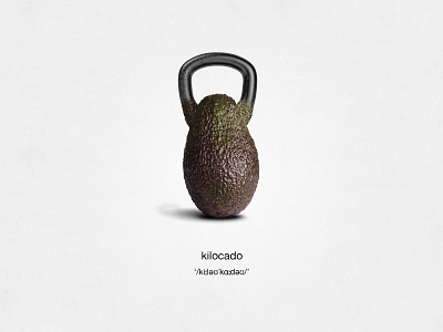 Ad graphic for a fitness app 8fit app art photography avocado clever combinations design fun graphic whimsical
