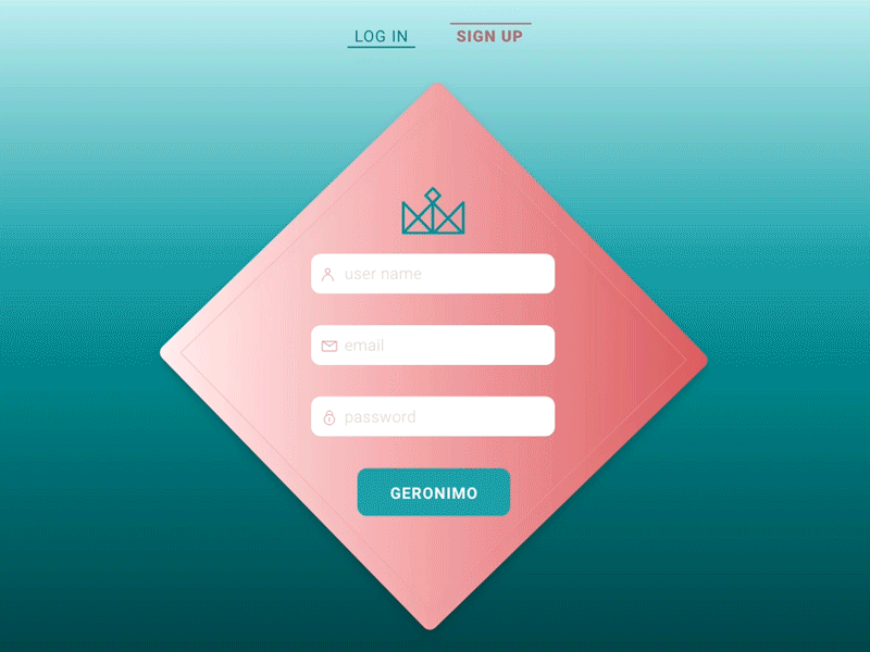 Log In / Sign Up adobe xd animation daily 100 challenge dailyui dailyui 001 design ui ux