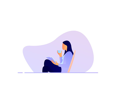 Read art cozy flatdesign geek girl illustration read santuy sitting sutterstock vector woman