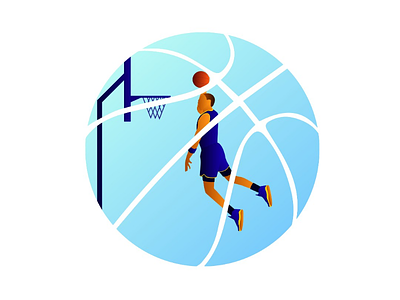 Slamdunk basketball digitalart flatillustration illustration slamdunk vector