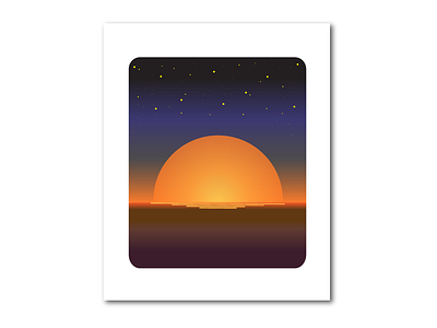 Sunset design graphic flat ftatillustration illustration wallpaper