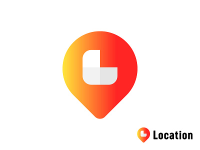 Location applogo brand agency branding design gradiant icon location location pin logo mark newlogo