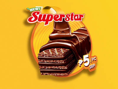 SUPERSTAR WAFER brand branding business chocolate design graphicdesign introduction launch marketing productlaunch research strategy wafer