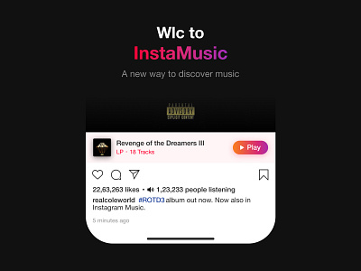 Preview Album Tracks on Instagram artists instagram music