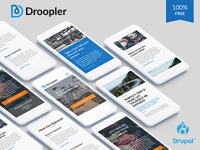 Droopler drupal freebie webdesign