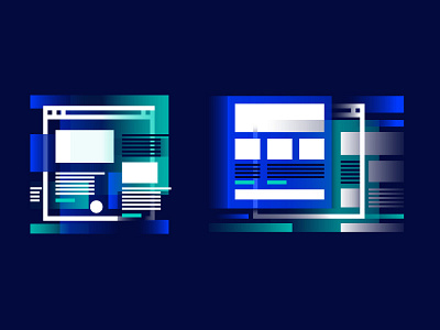 Website design and redesign services (icons) by Droptica on Dribbble