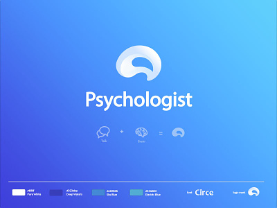 Psychologist Logo Design brain logo design concept logo logo design mental health psychologist psychology vector