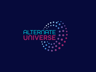 Logo for an events organizations service alternate dimension events organizations service ilja2z logo space technology universe vr