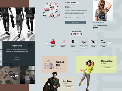 Fashion apparel branding corporate dark mode ecommerce fashion homepage landing page single page ui ux