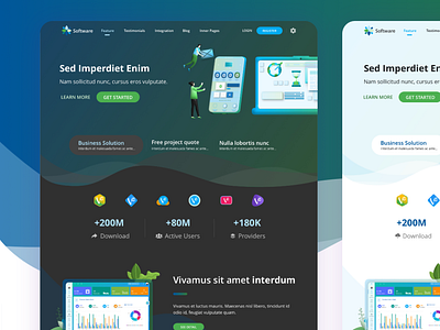 IT SaaS App Landing Page by Ilham Meidi Brata on Dribbble