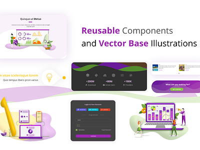 UI Component and Illustrations