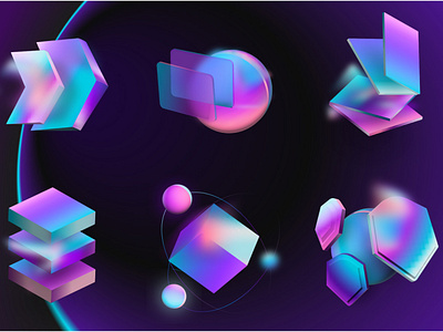 3D Vibrant Icons