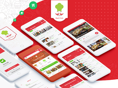 Redchili Food and Culinary Apps android app culinary delivery app ecommerce food mobile apps mobile ui restaurant