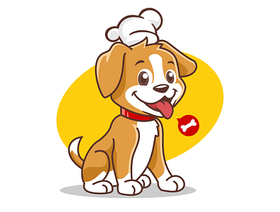 Dog Chef animal bone chef cooking design dog fun illustration logo mascot pet vector