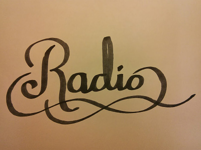 Radio lettering prismacolor